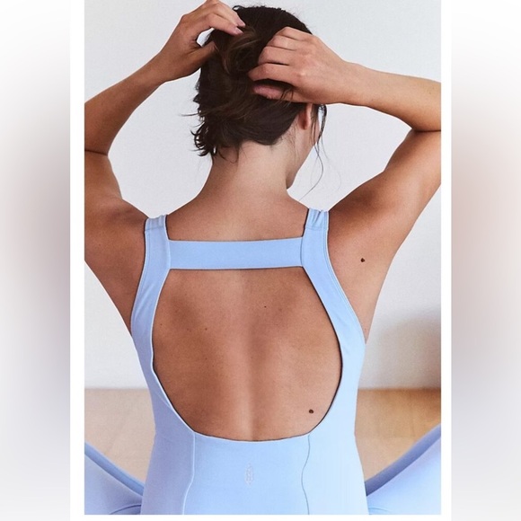 Free People Movement- Hatch Never Better Jumpsuit Onesie BlueBell Sz XS S XL NWT - Picture 8 of 14